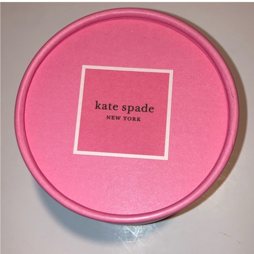 KATE SPADE round box in pink, green & gold trim!! FUN & FUNCTIONAL NEW